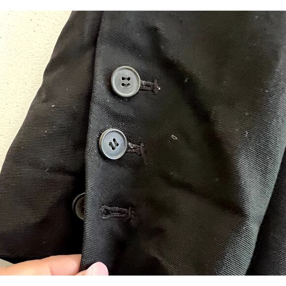 Diane von Furstenberg Blazer Jacket Women Size 12 Black Two Button Business Coat - Picture 13 of 16